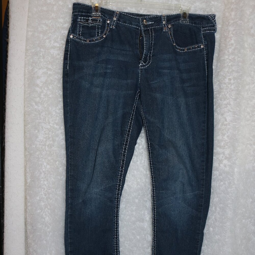 Cato ladies jeans size 10 embellished jeans